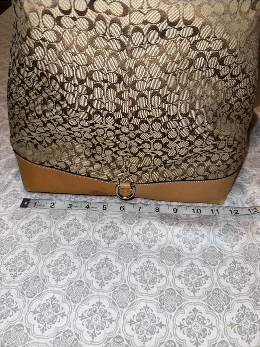 COACH DUFFLE LARGE OVER NIGHT BAG AUTHENTIC SIGNATURE MONOGRAM - Picture 15 of 15